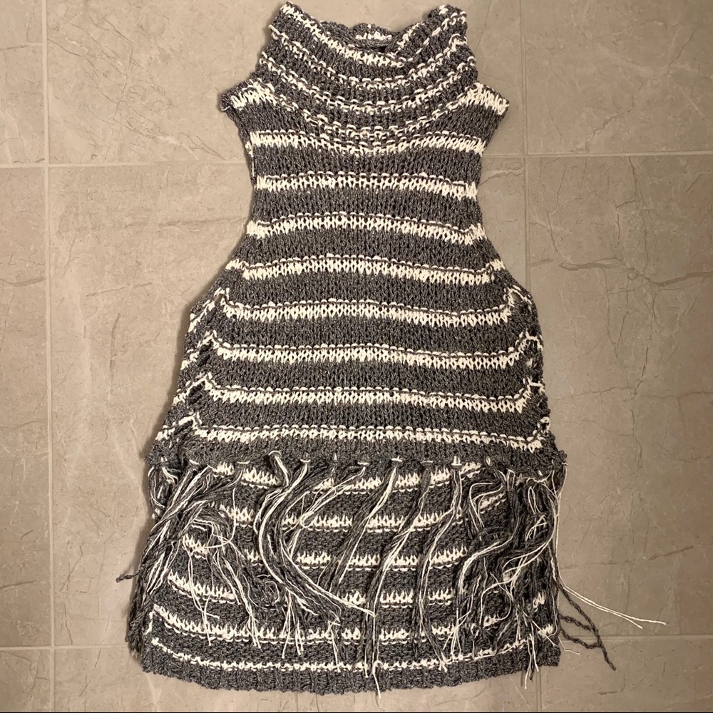 Free People Fringe High-Low Sweater Tank